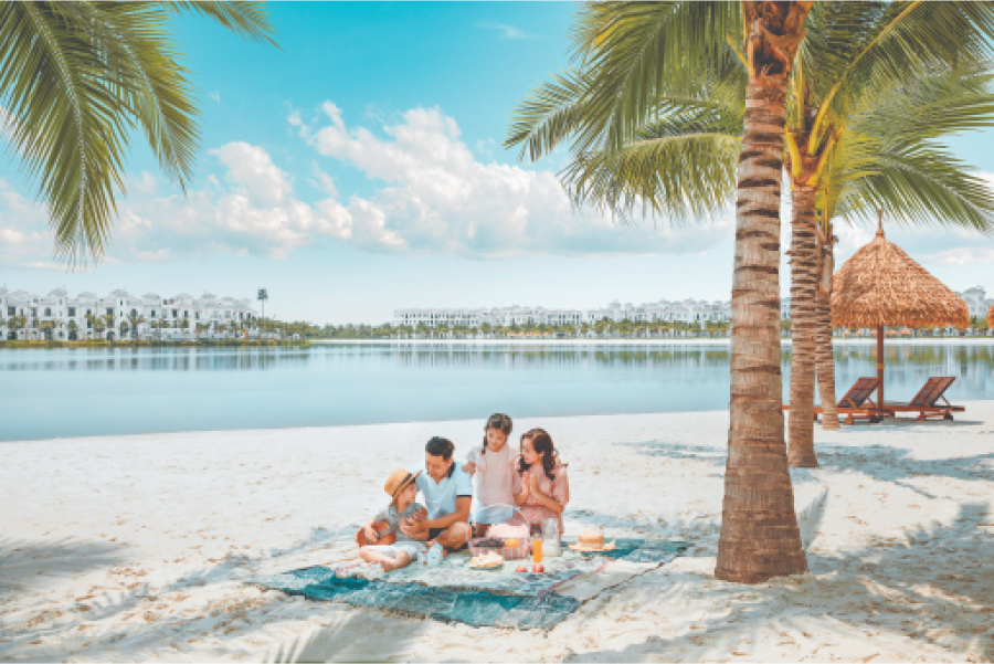 Khu vui chơi picnic bãi biển Vinhomes Ocean City Hà Nội
