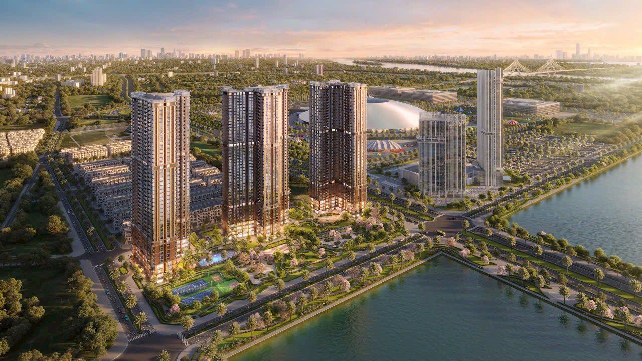 Phối cảnh khu đô thị Vinhomes Global Gate về đêm