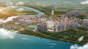 Phối cảnh khu đô thị Vinhomes Grand Park bên sông