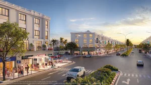 Phối cảnh phố thương mại Vinhomes Long Hựu Đông