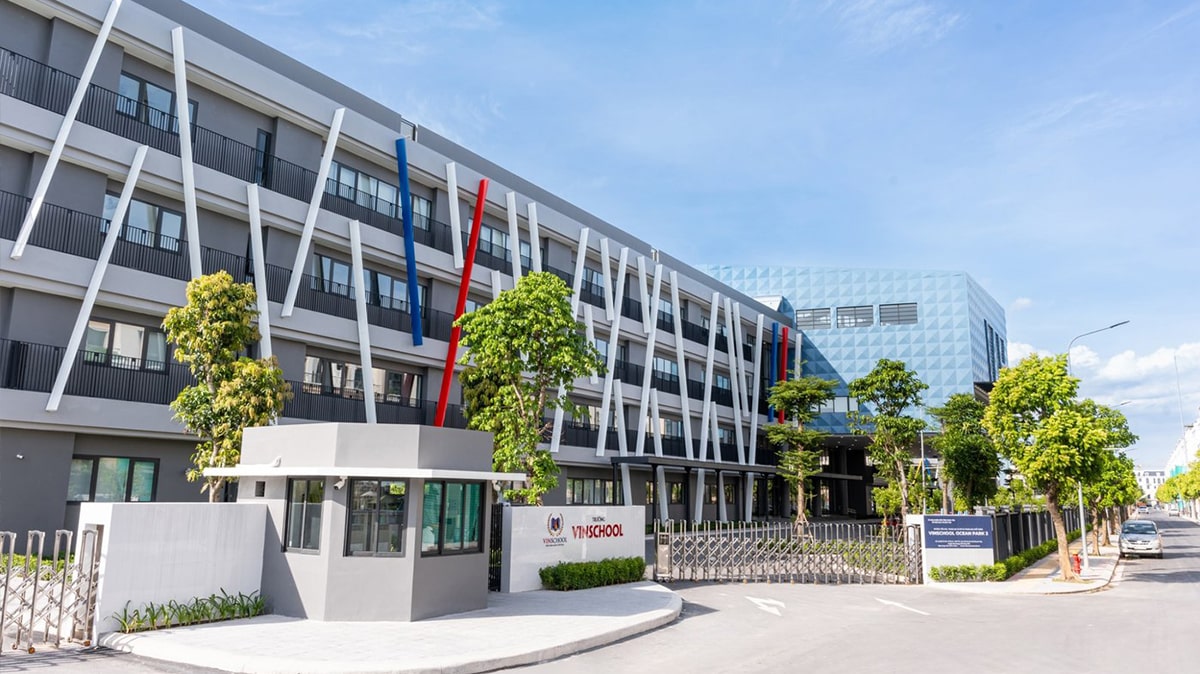 Công trình trường học trong khu đô thị Vinhomes Hòa Long Bắc Ninh