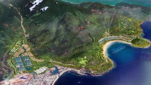 Phối cảnh tổng thể Vinhomes Haven Bay bên vịnh biển