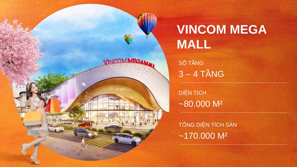 Trung tâm thương mại Vincom Mega Mall - The Swan Lake Vinhomes Green City