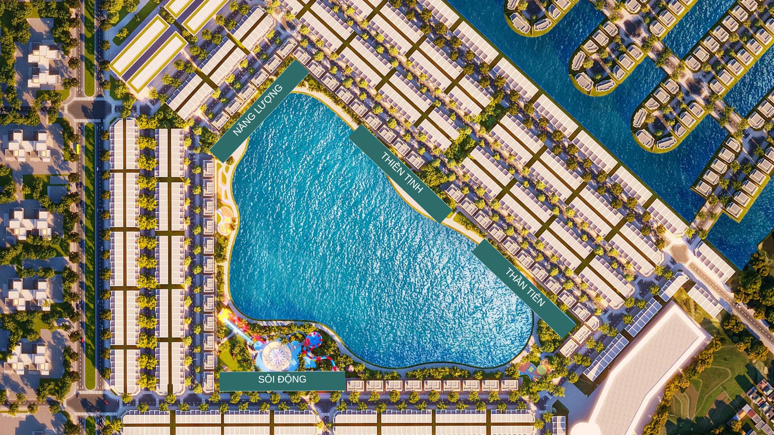 Mặt bằng phân khu The Swan Lake hồ cảnh quan - Vinhomes Green City