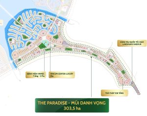 Bản đồ phân khu C - The Paradise Mũi Danh Vọng Vinhomes Green Paradise
