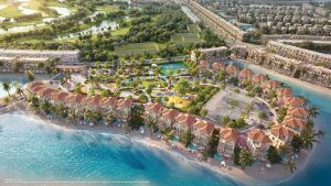 Phối cảnh biệt thự ven biển khu Vịnh Ngọc Vinhomes Green Paradise