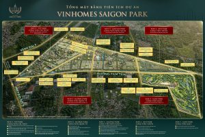 Tổng mặt bằng tiện ích dự án Vinhomes Saigon Park