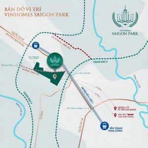 Bản đồ vị trí Vinhomes Saigon Park Hóc Môn
