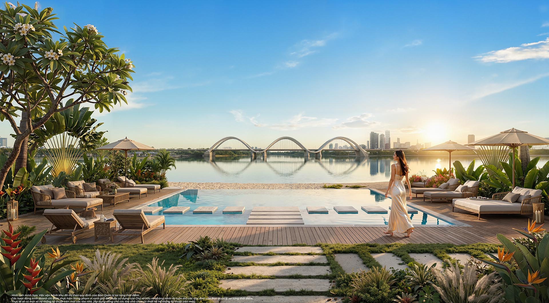 Hồ bơi vô cực Vinhomes Green Paradise Cần Giờ