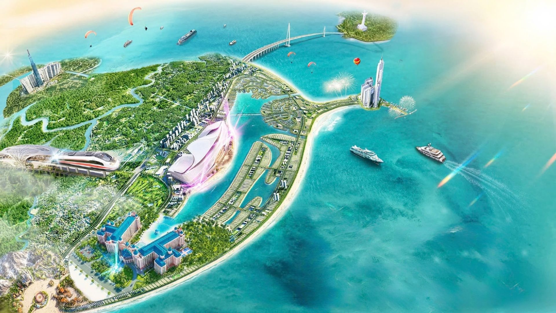 Phối cảnh tổng thể Vinhomes Green Paradise Cần Giờ 2
