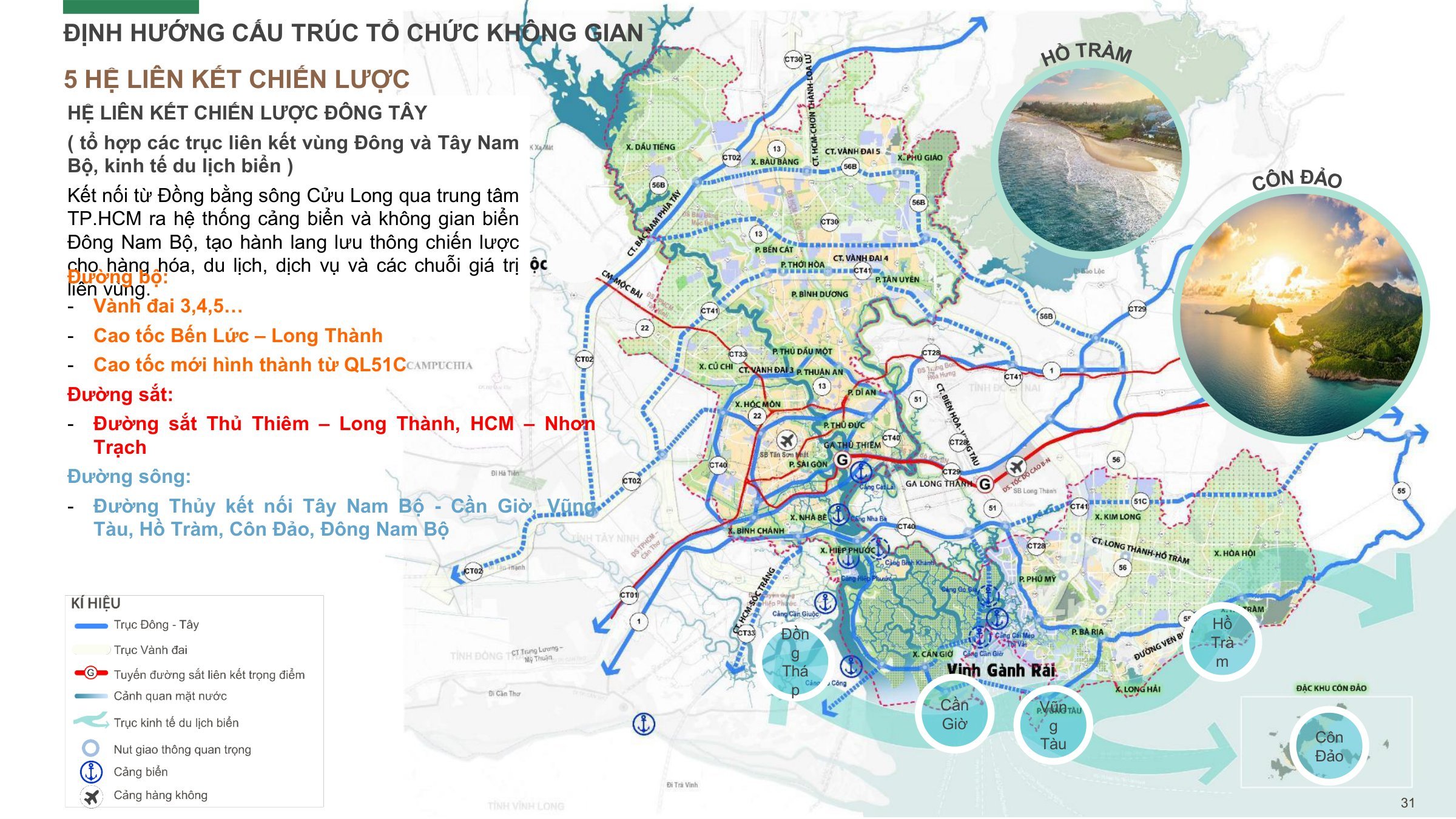 Hệ liên kết chiến lược Đông – Tây nối Đồng bằng sông Cửu Long với không gian biển Đông Nam Bộ trong quy hoạch TP.HCM tầm nhìn 100 năm