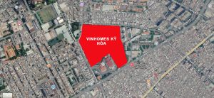 Vị trí quy hoạch tổng thể của dự án Vinhomes Kỳ Hòa trên bản đồ khu vực